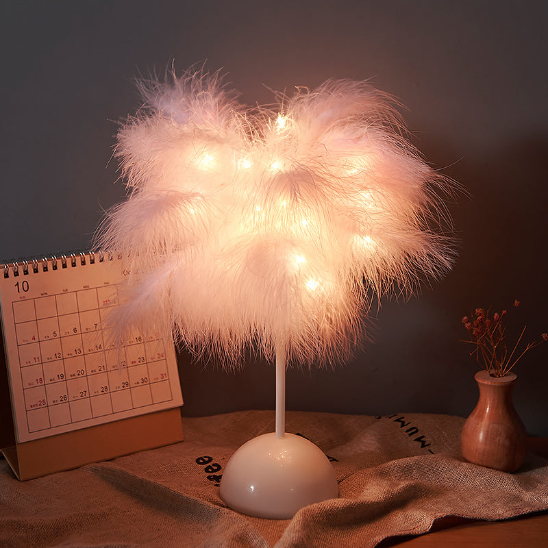 Feather Lamp Night Light Table Lamp Decoration Modern