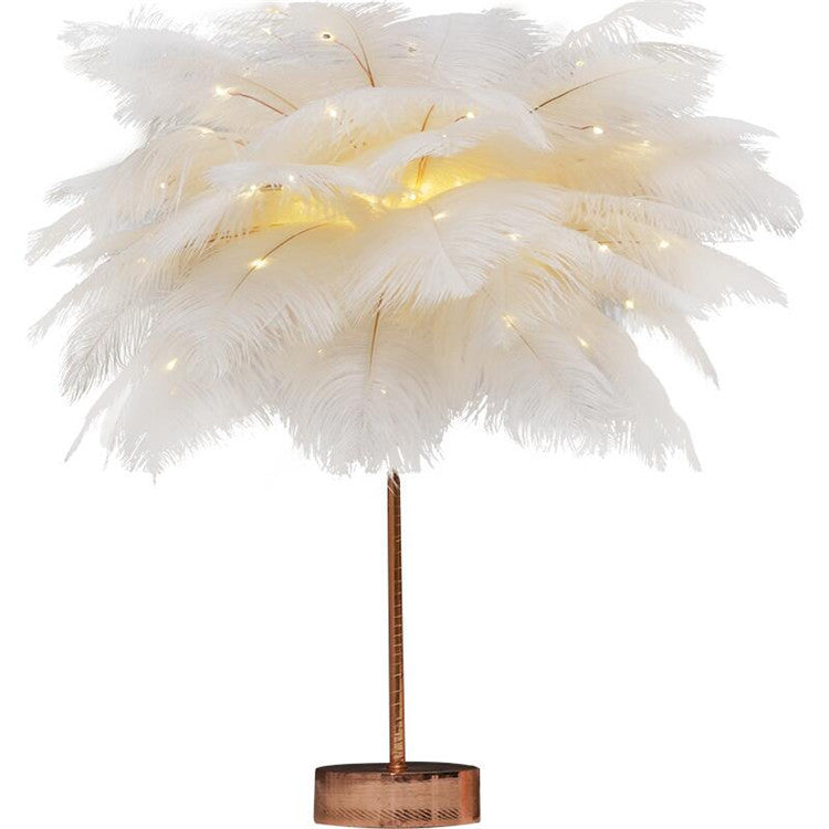 Feather Lamp Night Light Table Lamp Decoration Modern