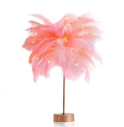 Feather Lamp Night Light Table Lamp Decoration Modern