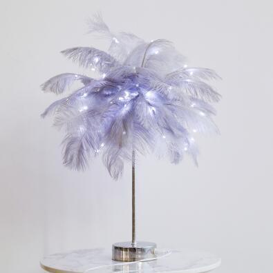 Feather Lamp Night Light Table Lamp Decoration Modern