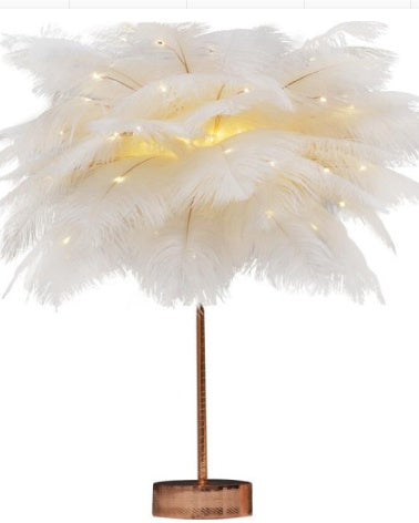 Feather Lamp Night Light Table Lamp Decoration Modern