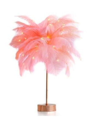 Feather Lamp Night Light Table Lamp Decoration Modern