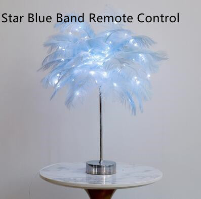 Feather Lamp Night Light Table Lamp Decoration Modern