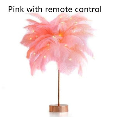 Feather Lamp Night Light Table Lamp Decoration Modern