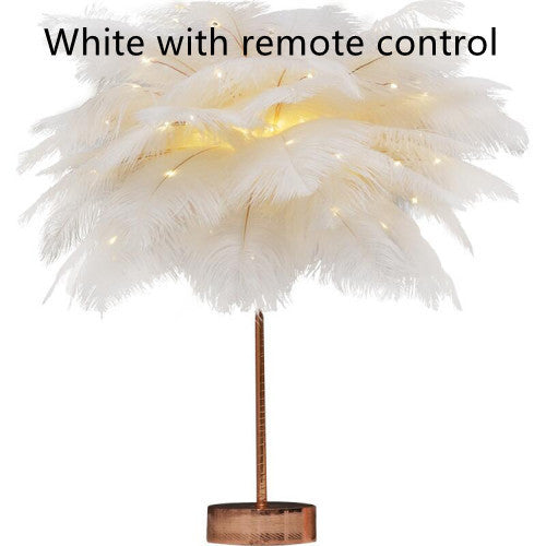 Feather Lamp Night Light Table Lamp Decoration Modern