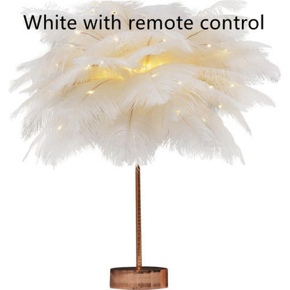 Feather Lamp  Night Light Table Lamp Decoration Modern